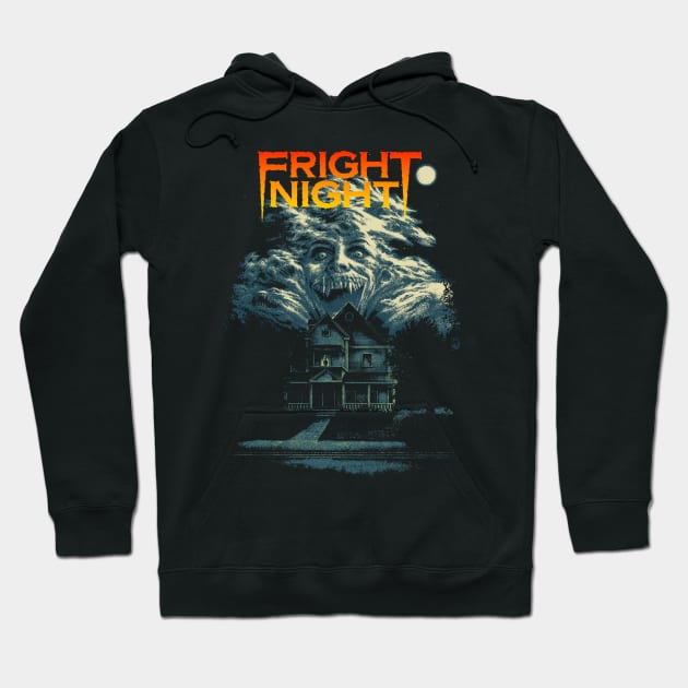 Fright Night, Horror, Cult Classic, Vampire Hoodie by Pop Laris Manis